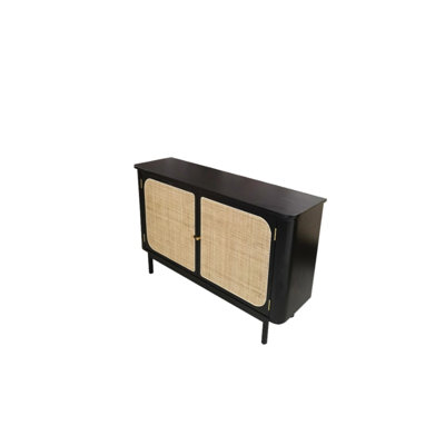 Wood-Style Rattan Accent Cabinet 51.18'' Sideboard