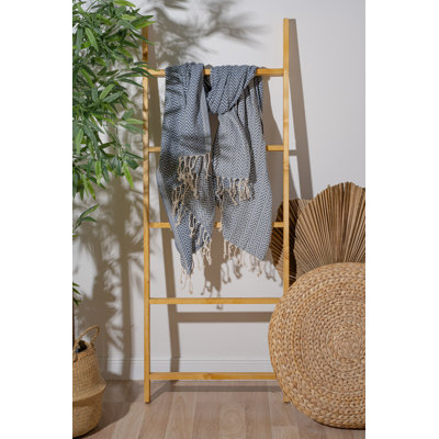 Luxueuse serviette de plage 100% coton Fouta, 39,4 po x 70,9 po | Léger, absorbant, 7,9 oz / pied carré | Parfait pour la plage, la piscine ou le spa | Élégant et polyvalent - idéal pour les voyages et la maison