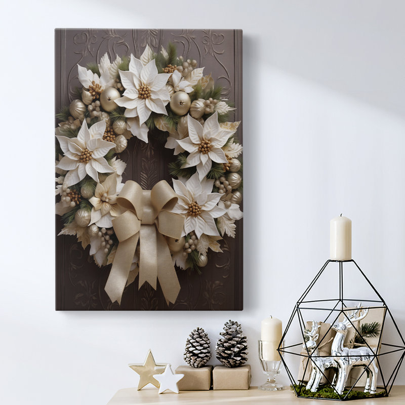Art des Fêtes de Noël - Toile tendue avec châssis DCCX, H 18 po x l 12 po
