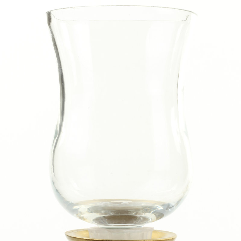 Bougie ouragan en verre, H 3,5 po