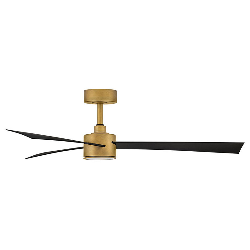 Hinkley Speck Ceiling Fan, Brass, Matte Black