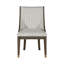 Chaise de salle à manger rembourrée avec accoudoirs (ensemble de 2)