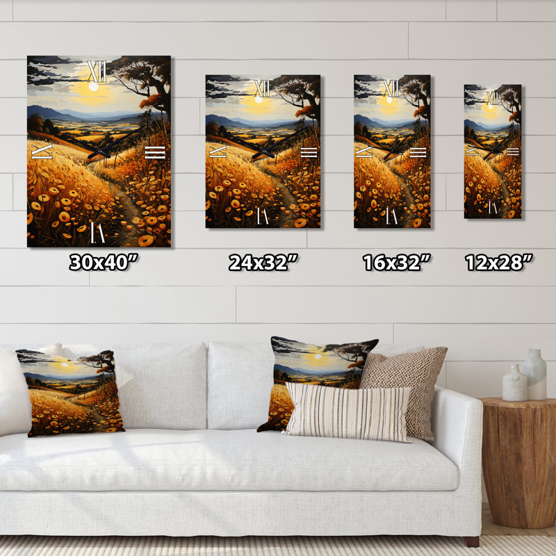 Horloge murale moderne campagne et campagne II, H 40 po x l 30 po x P 1 po