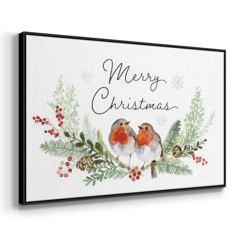 Winter Winter Collection, reproduction d'art sur toile encadrée, Noir, H 17 po x l 25 po x P 1,5 po