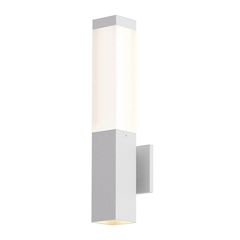 Textured White 19.5" Direct Wired LED Wall Sconce
