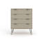 Stantonsburg 4 Drawer Chest, Industrial Design with Metal Hairpin Legs