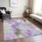 Machine Washable Indoor/Outdoor Xhevrie Purple Rug-1338357331