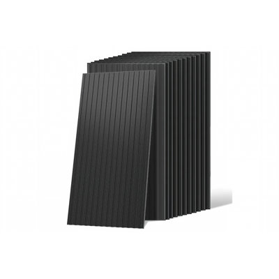 Carreaux de plafond noirs LooYee 24 PCS, carreaux de plafond de 2 pi x 4 pi pour décoration intérieure PVC imperméable, lavable et ignifuge Idéal pour le salon, la chambre, le bureau, les espaces commerciaux, couvre 192 pieds carrés. Ft