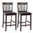 Upholstered Counter Stool with Solid Wood Frame-822917360