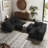 132'' L Modular Upholstered Sectional Sofa-1931360276