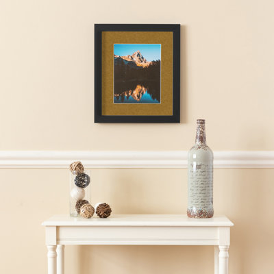Cadre photo noir mat 12 po x 24 po Arttoframes avec passe-partout simple de 2 po disponible en plus de 60 couleurs, pour des photos de 12 po x 24 po avec le tapis ou des photos de 16 po x 28 po sans le tapis