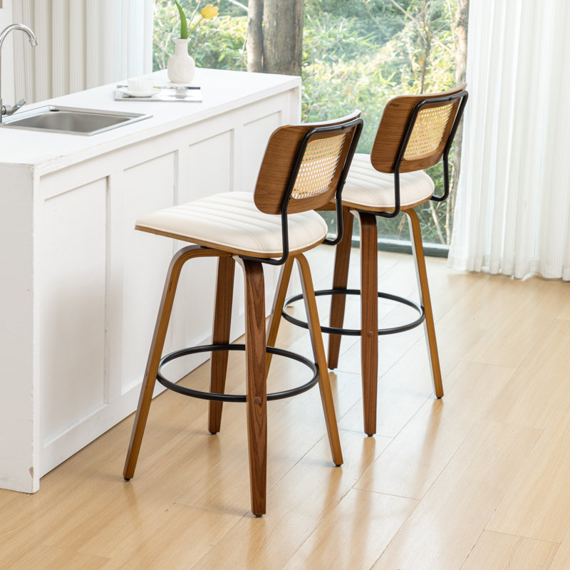 Tabourets de bar Valerie, Beige, Tabouret de bar (siège d'une hauteur de 30,31 po)