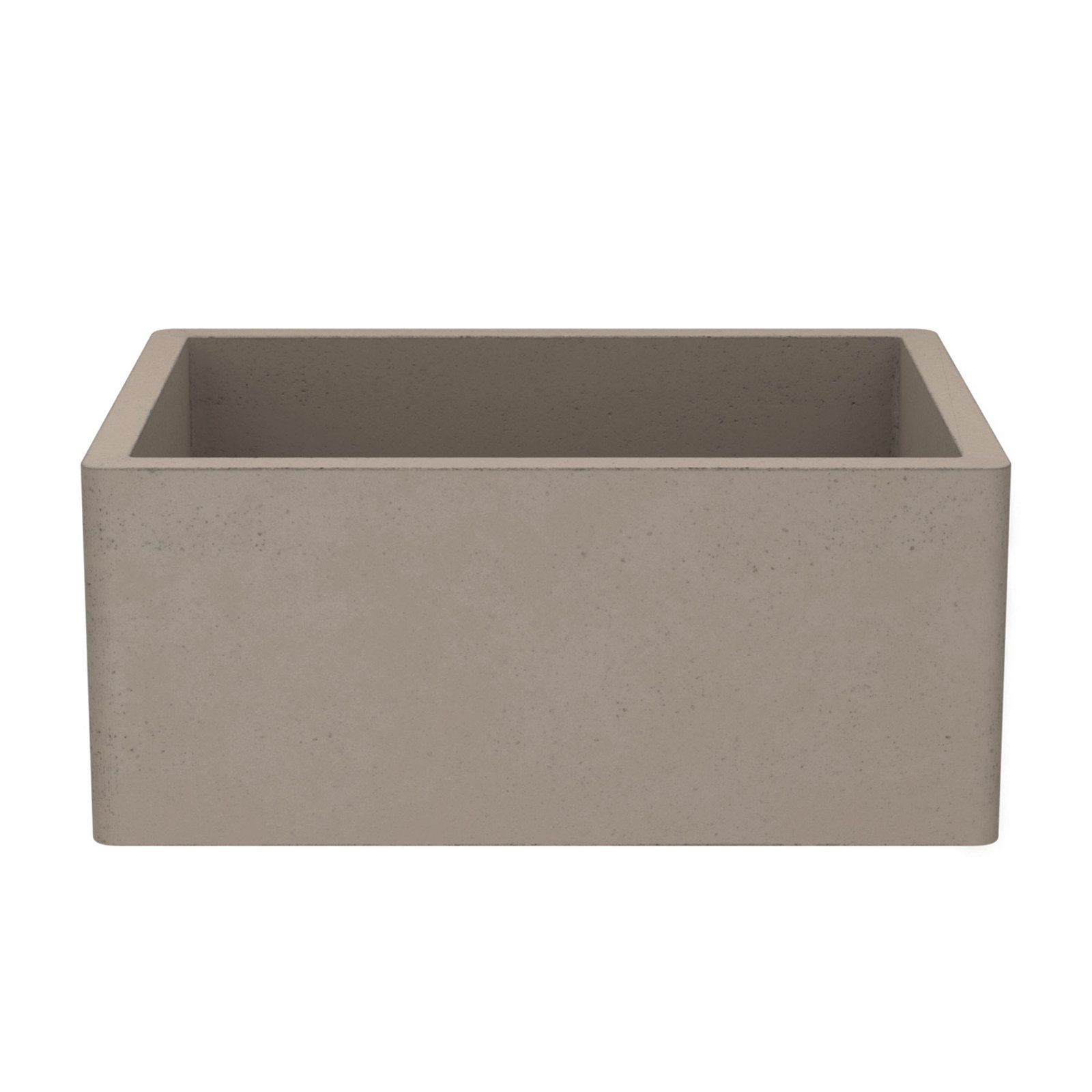 NativeStone Farmhouse 24" Concrete Sink, Earth