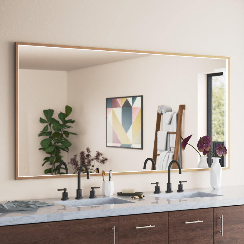 Miroir Piche, Laiton, 36 po x 72 po