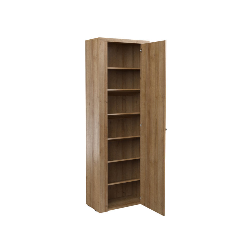 Stearl Manufactured Wood Wardrobe, Oak Riviera