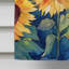Kansas, tournesols dans l'aquarelle, drapeau de la maison