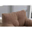 Coffee Tufted Foam Bean Bag Chair, Soft Teddy Plush Fabric Leisure Chair-1623512301