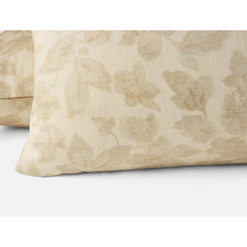 Camellia Organic Print Sham, Euro Sham, Amber