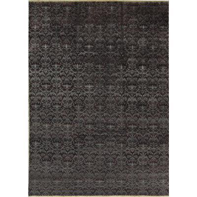 Wool Damask Area Rug