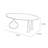 Light luxury solid wood chestnut coffee table