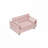 Velvet Upholstered Convertible Sleeper Sofa-228361649