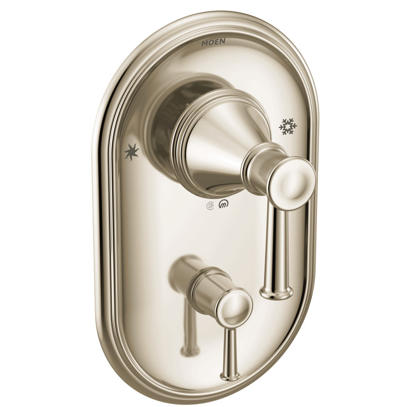 Ensemble de garniture de robinet avec soupape de dérivation à 3 fonctions Posi-Temp Belfield, Nickel poli