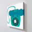«Retro Téléphone Blue» par Jen Bucheli - Impression sur toile-130882841-130882846