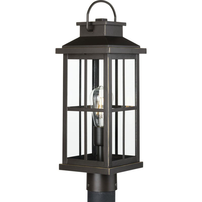 Tête de lanterne câblée à 1 lumière H 20,25 po Asfiya, Bronze antique