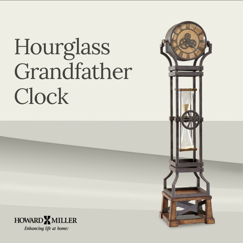 Hourglass Grandfather Clock