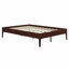 Base de lit plateforme moderne en bois avec lattes de bois et support en métal fiable-752141531