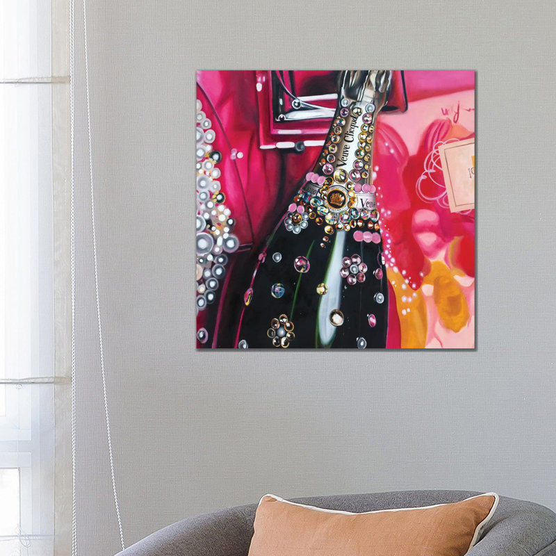 Rosé Veuve by Julia Ryan - Wrapped Canvas Print, 66.04 cm H x 66.04 cm W x 1.91 cm D