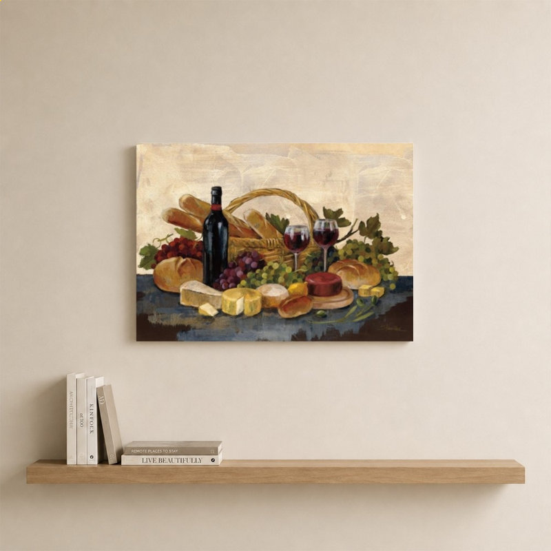 Tuscan Evening Wine, 30" x 20", Wrapped Canvas, Does Not Apply