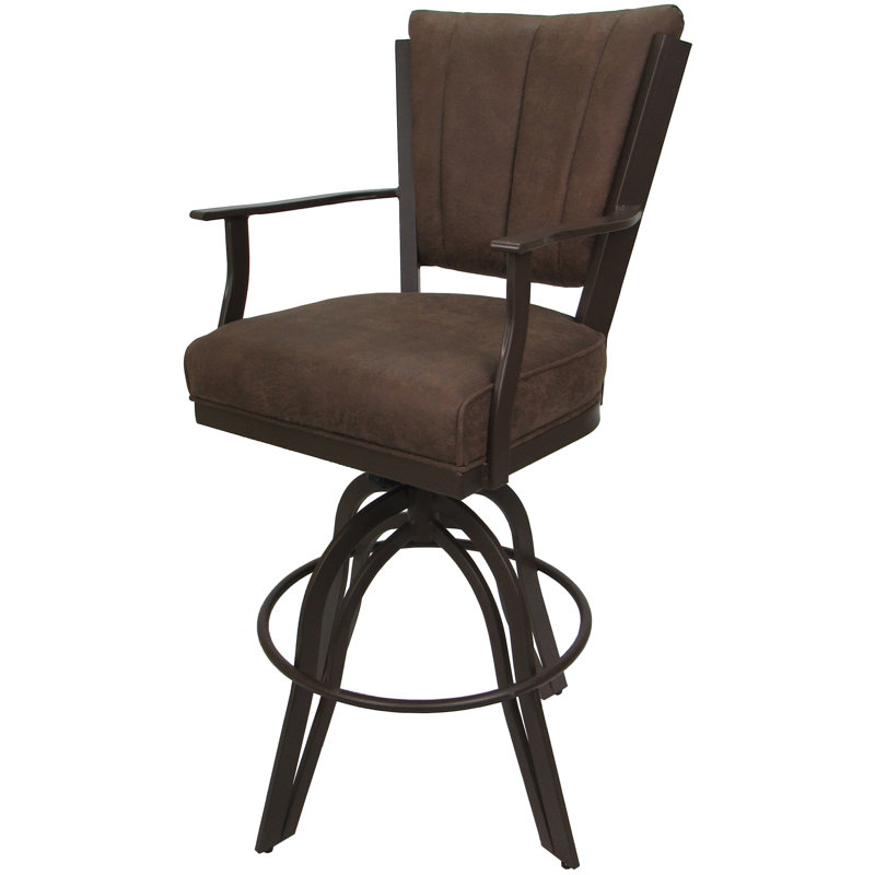Tabourets de comptoir en métal Custom, Brun, Whisky du Nord-Ouest, Tabouret de comptoir (siège d'une hauteur de 26 p