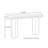 Italian-style elliptical minimalist console table.
