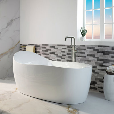 71" x 31-1/2" Whirlpool and Air Bath Heated Soaking Combination Tub