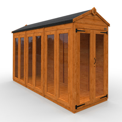 12x4w TigerFlex® Shiplap Apex Full Pane Summerhouse