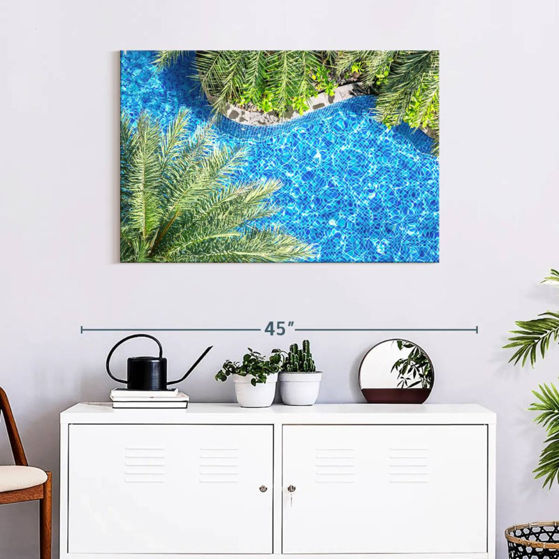 Sireci Poolside Palm Trees, 24" H x 36" W