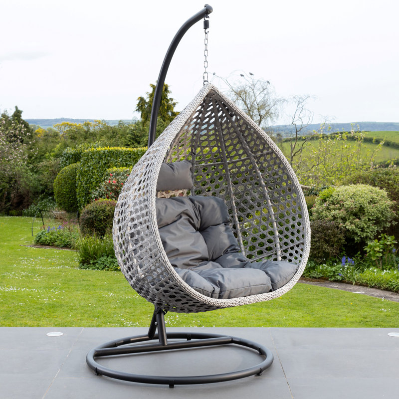 Ulster Egg Chair with Stand, Dark Grey