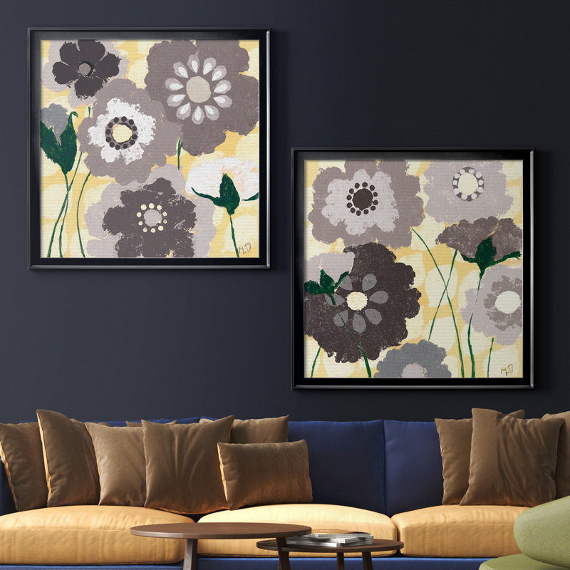 Spring Break III - ensemble de 2 reproductions d'art encadrées, H 34,5 po x l 69 po x P 1,5 po, Pas de tapis