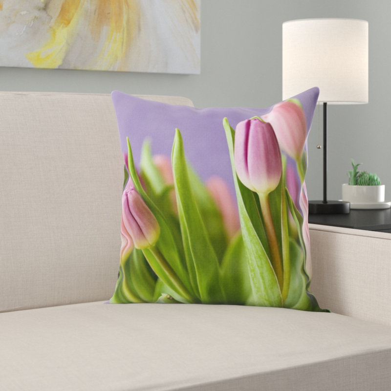 Coussin de tulipes