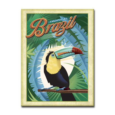 Tropical - Brésil - Reproduction de publicité sur toile tendue