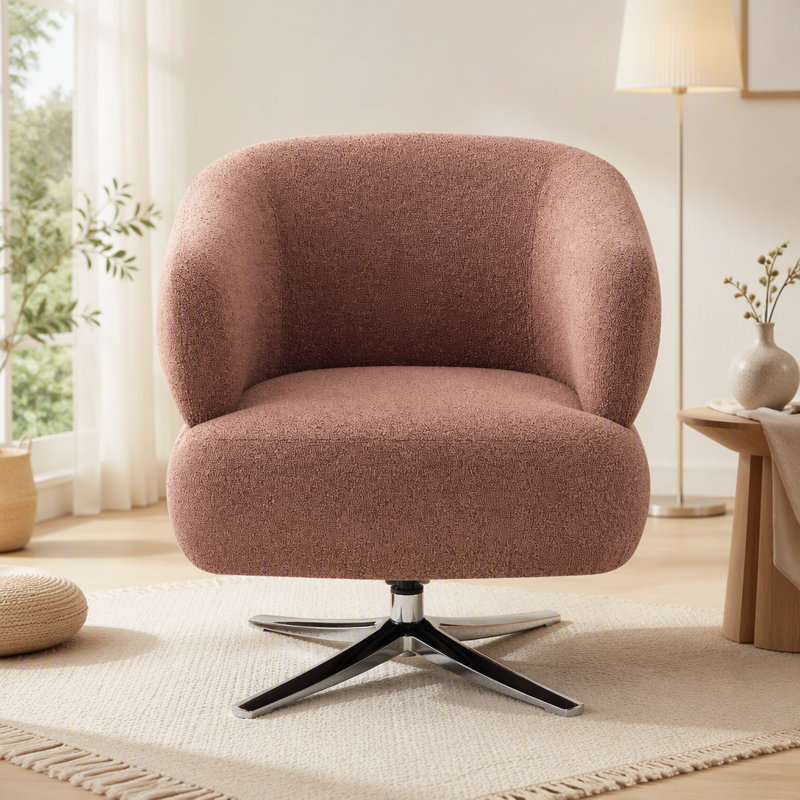 Canapé de loisir pivotant Cuddle, adapté aux balcons, aux bureaux et aux salons, gris, Antique Grey Polyester, Black