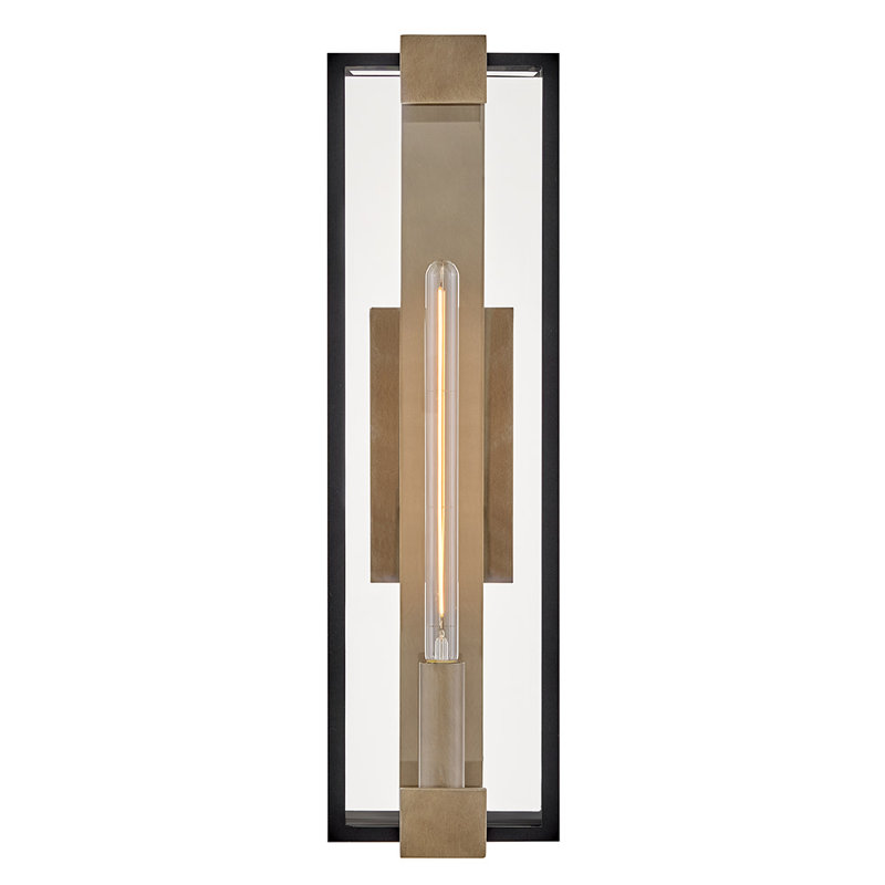 Hinkley Bergen Large Wall Mount Lantern, 28" H x 8" W x 7.25" D
