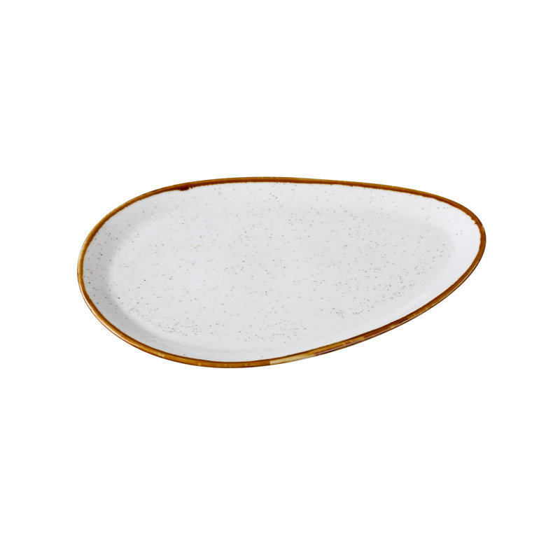 Assiette ovale en porcelaine Avilla