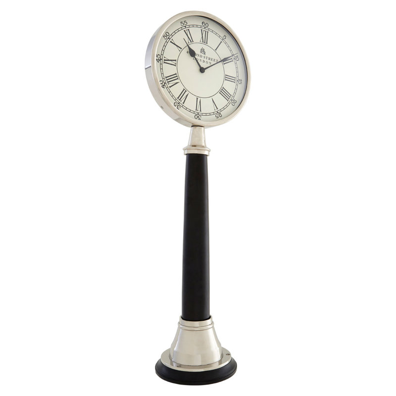 Roman Numeral Mechanical Tabletop Clock in