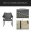 Fauteuil empilable en osier PE, 2 pièces