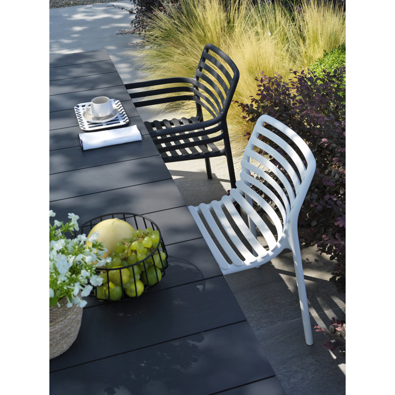 Doga Outdoor Dining Side Chair, Tabacco