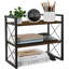 Organisateur de bureau, étagères de bureau à 2 niveaux, support de rangement en bois et tablette autoportante pour bureau, dortoir, maison