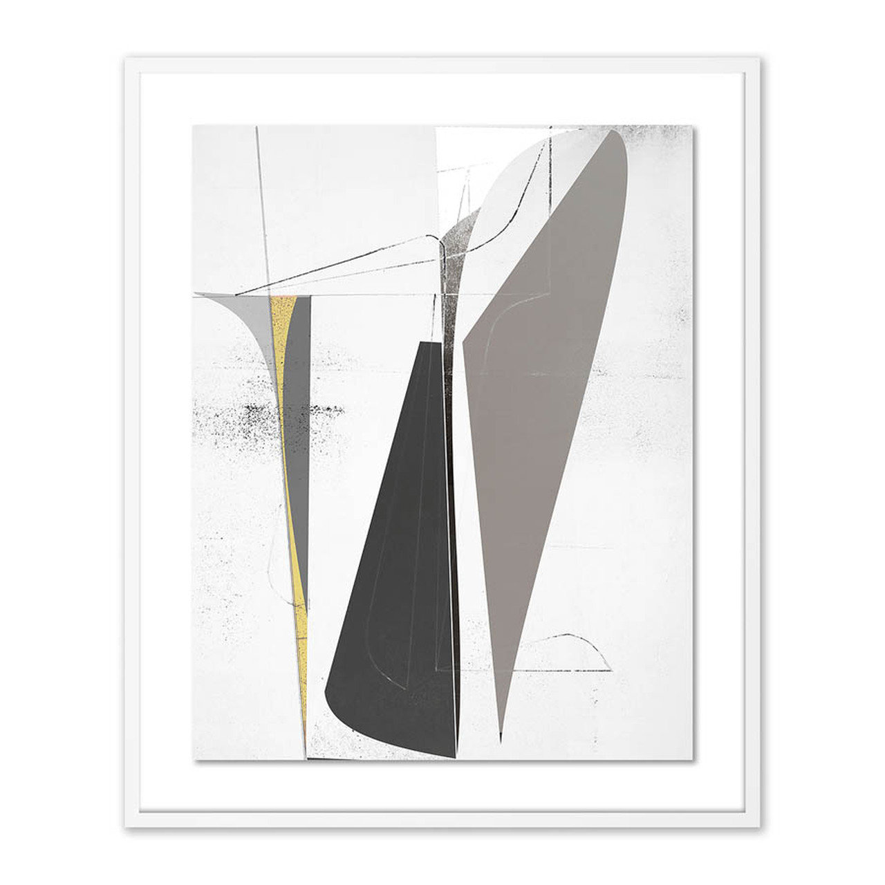 Bangbouh Studio "Ando" Print, 40" H x 33" W x 2.5" D, White