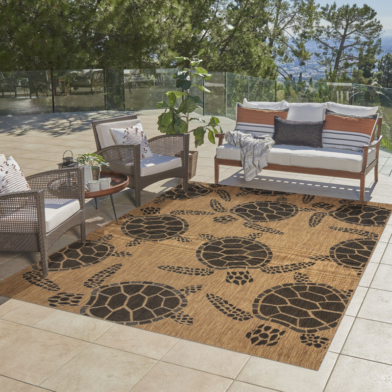 Tapis intérieur / extérieur Paseo Conlyn, Rectangle 5 pi 3 po x 7 pi